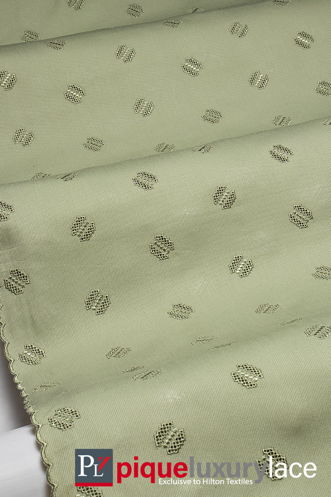 High Quality Pique Lace - PQE027 - Mint Green