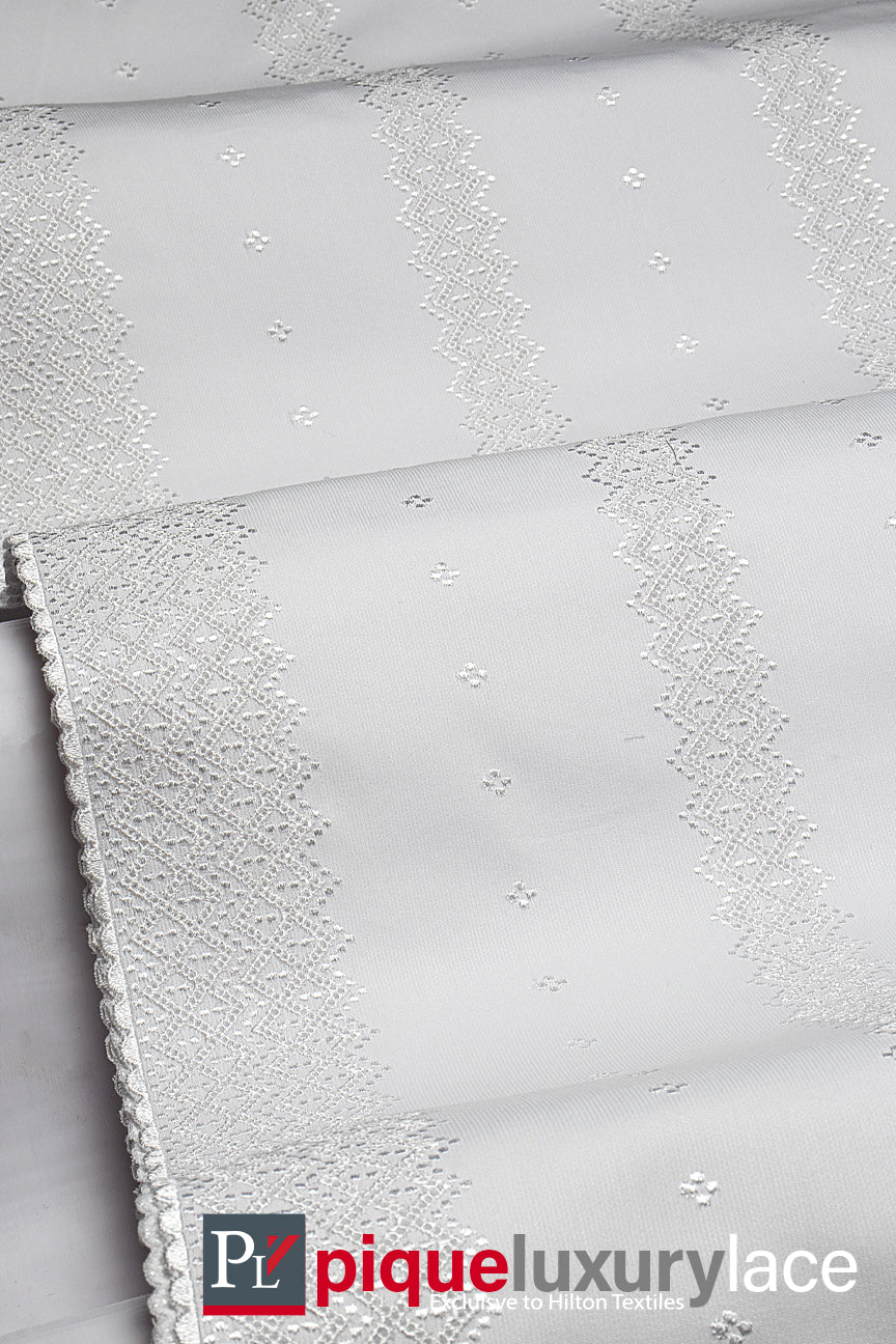 High Quality Pique Lace - PQE015 - White