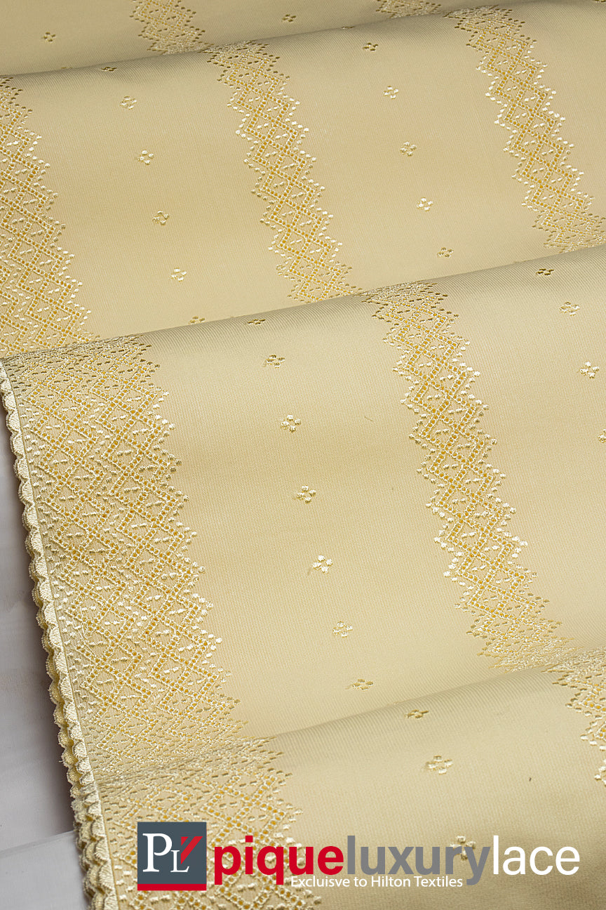 High Quality Pique Lace - PQE016 - Cream