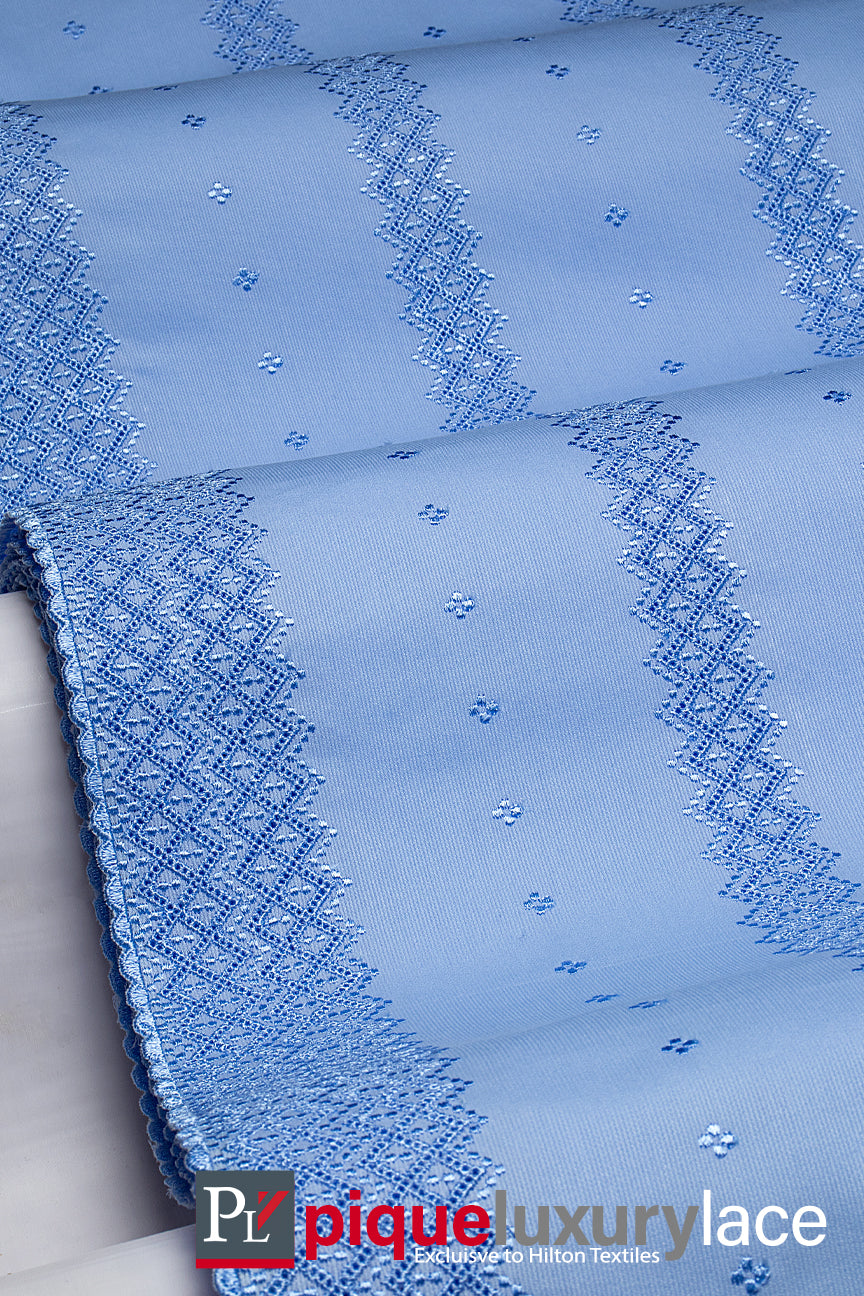 High Quality Pique Lace - PQE017 - Sky Blue