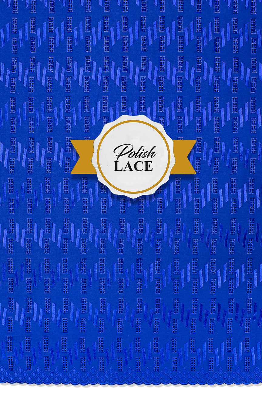 High Quality Polish Lace - HPL043 - Royal Blue