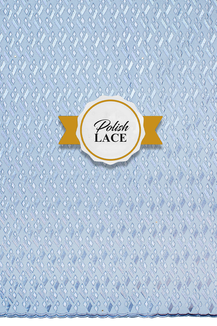 High Quality Polish Lace - HPL021 - Sky Blue