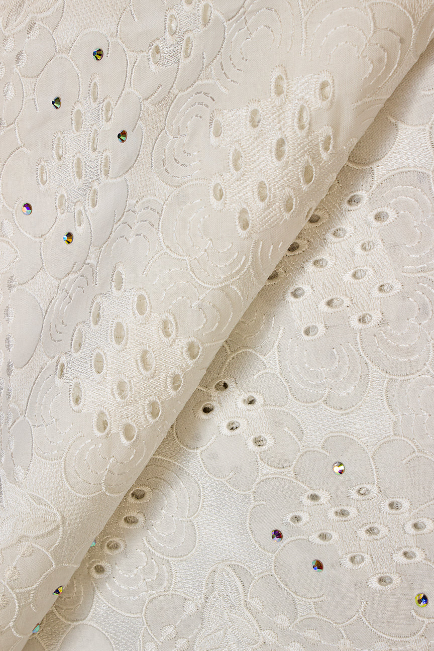Celebrant Swiss Voile Lace - SWC031 - White