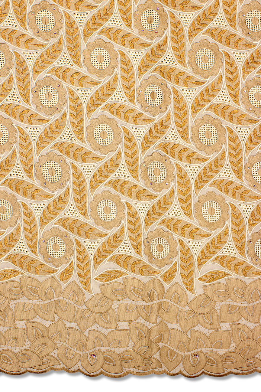 Celebrant Swiss Voile Lace - SWC065 - Light & Golden Brown