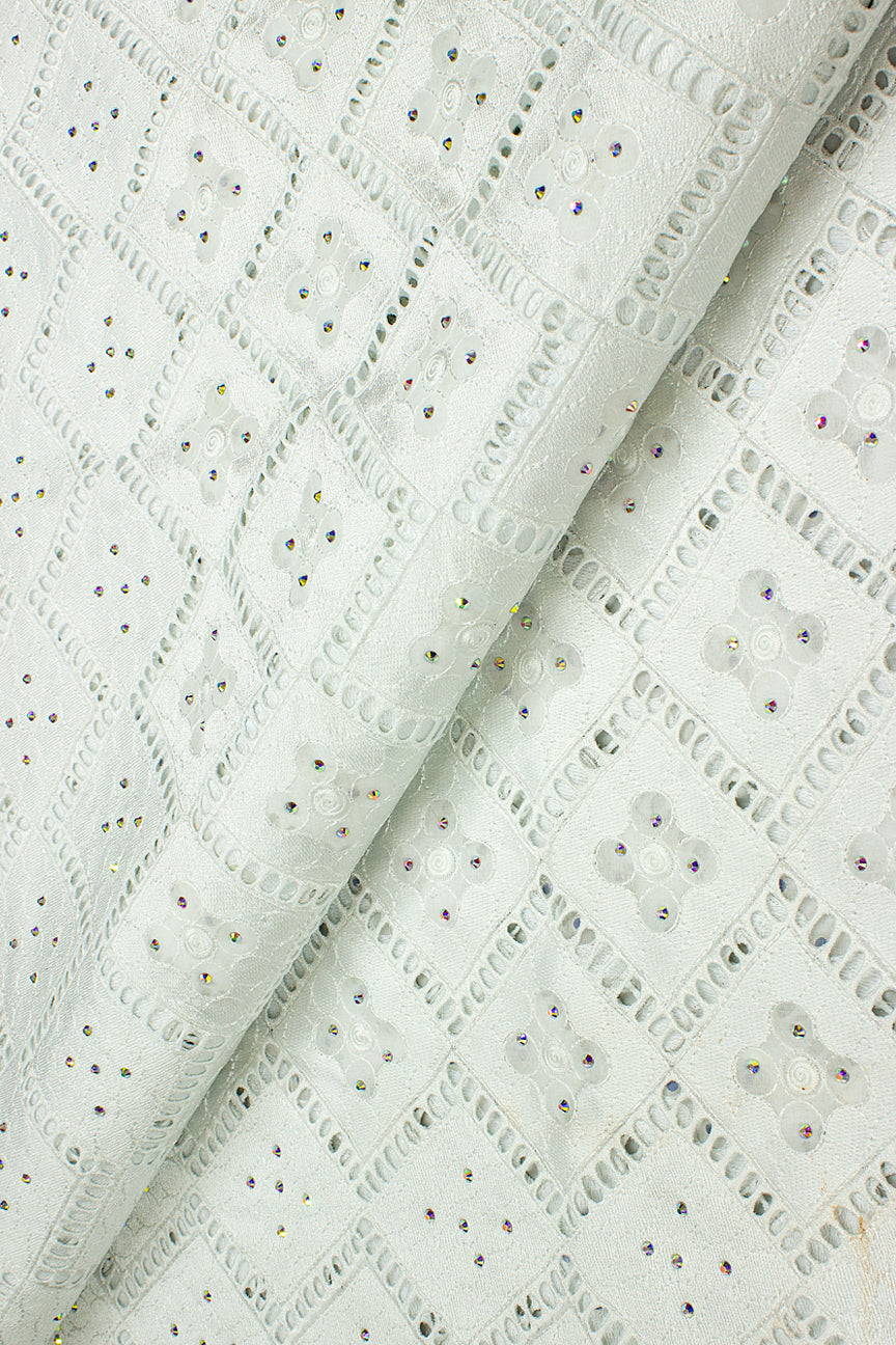 Celebrant Swiss Voile Lace - SWC082 - White