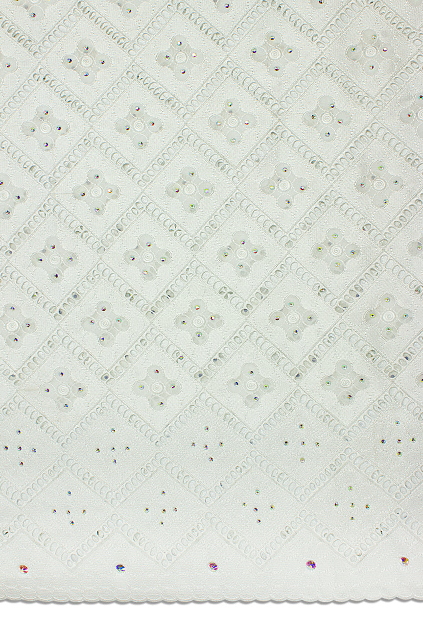 Celebrant Swiss Voile Lace - SWC082 - White