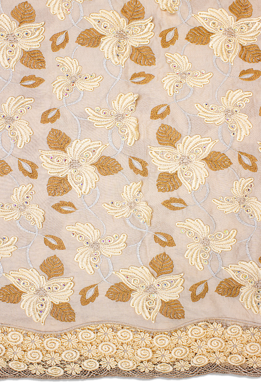 Celebrant Swiss Voile Lace - SWC054 - Beige