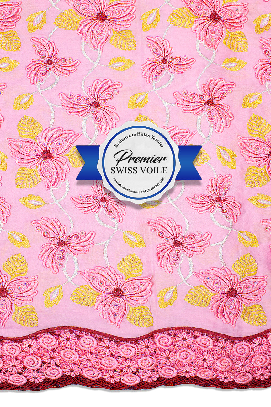 Celebrant Swiss Voile Lace - SWC054 - Pink
