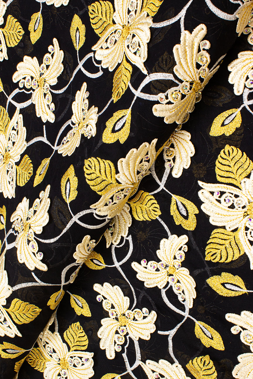 Celebrant Swiss Voile Lace - SWC054 - Black & Gold