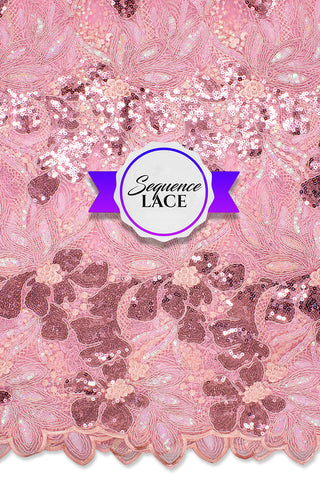 Sequence Lace - SEQ013 - Baby Pink