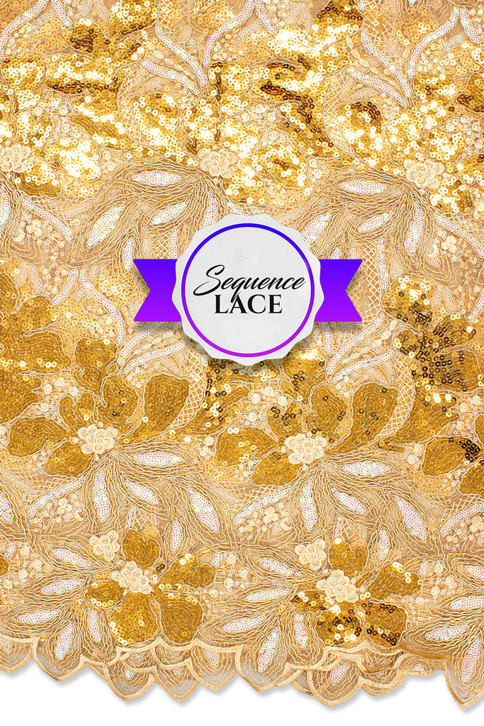 Sequence Lace - SEQ013 - Gold