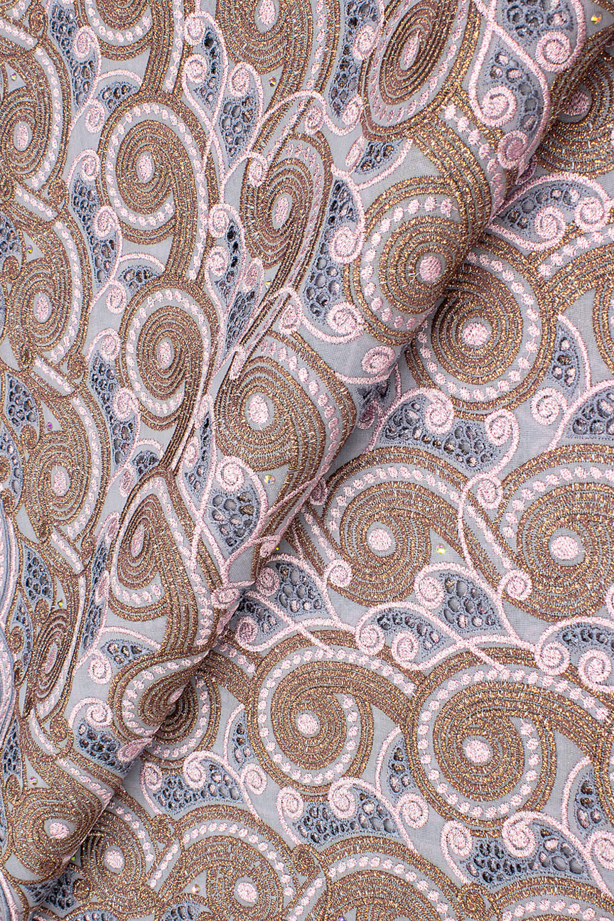 FSL653 - Stunning Fine Swiss Lace -  Rosé Dust