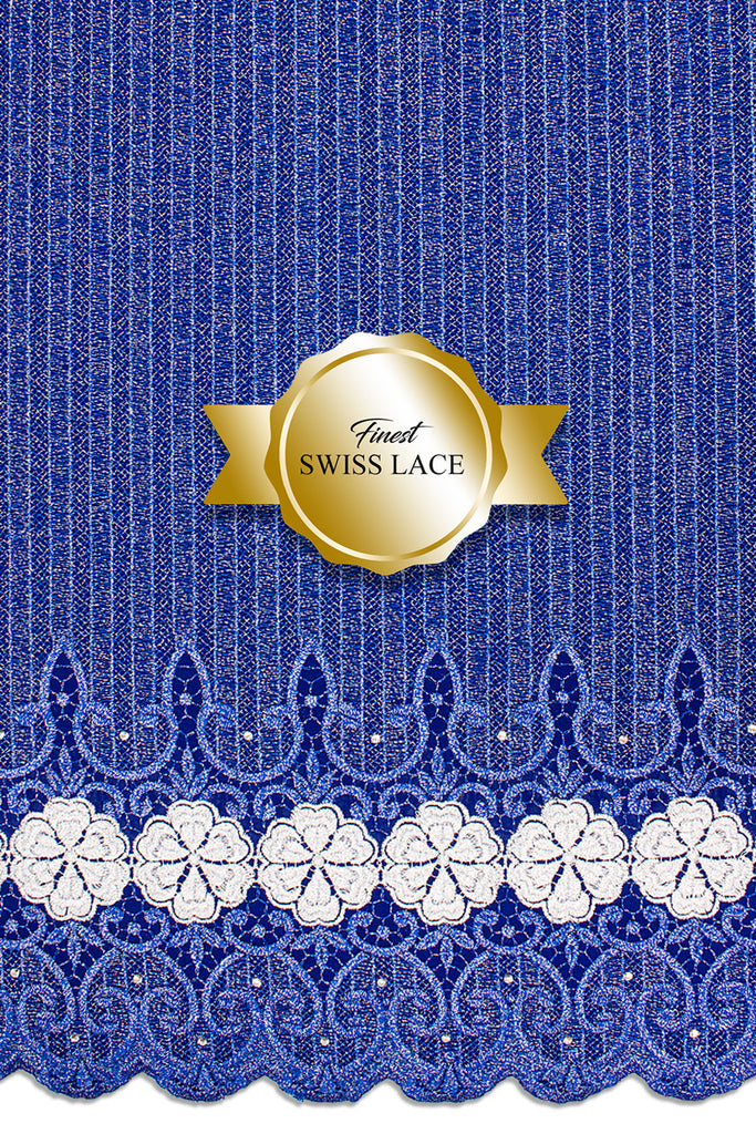 FSL569 - Stunning Fine Swiss Lace - Royal Blue
