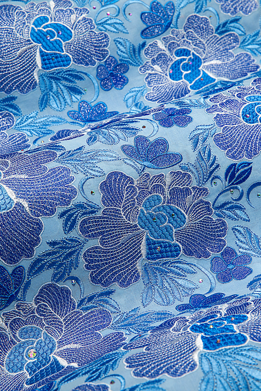 Celebrant Swiss Voile Lace - SWC097 - Sky Blue