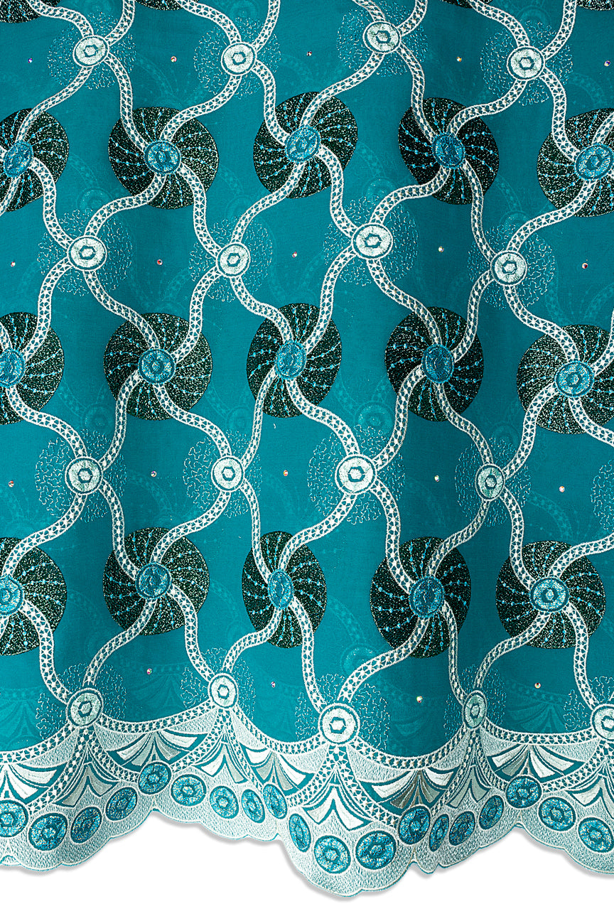 FSL818 -  Aqua, White & Black