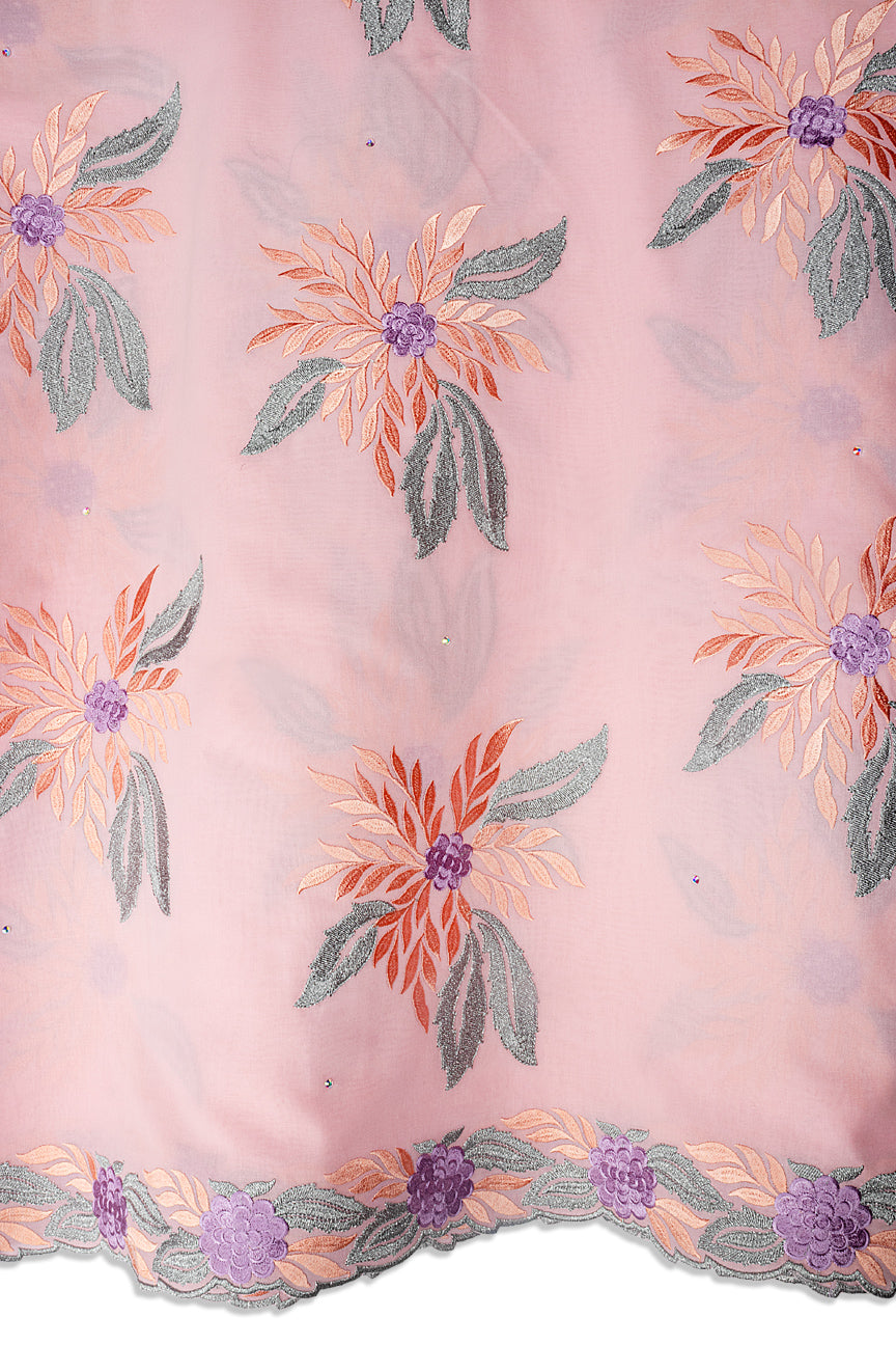 FSL803 - Stunning Fine Swiss Lace - Pink, Mint Green & Lavender