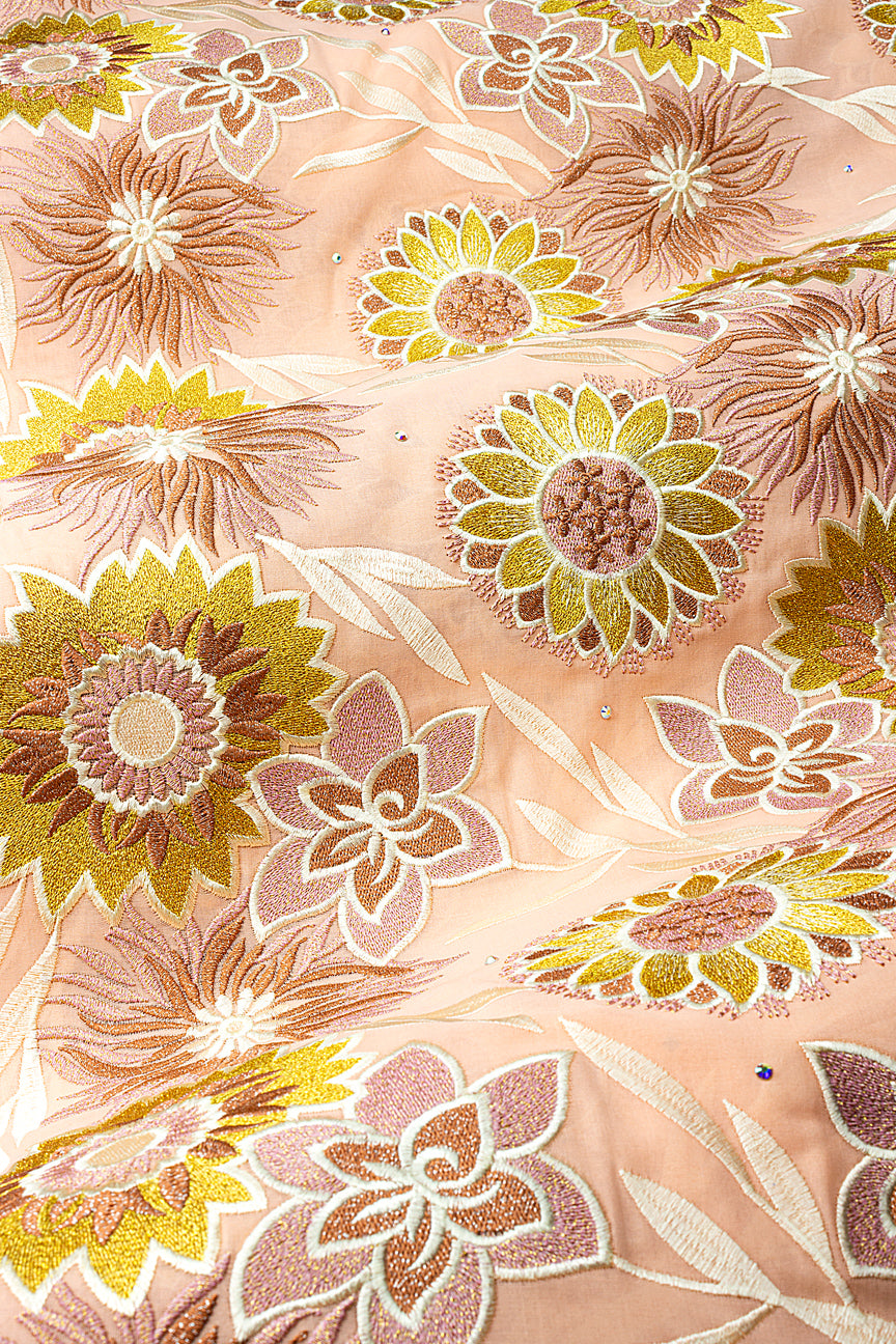 FSL807 - Stunning Fine Swiss Lace - Peach & Gold