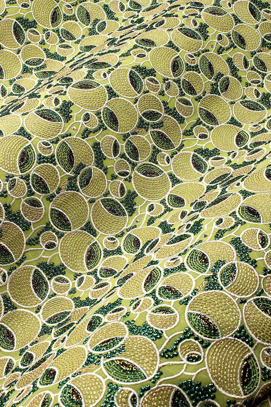 FSL804 - Stunning Fine Swiss Lace - Green