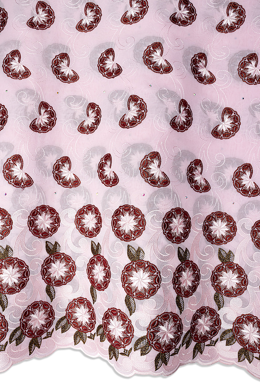 FSL814 - Light Pink & Burgundy