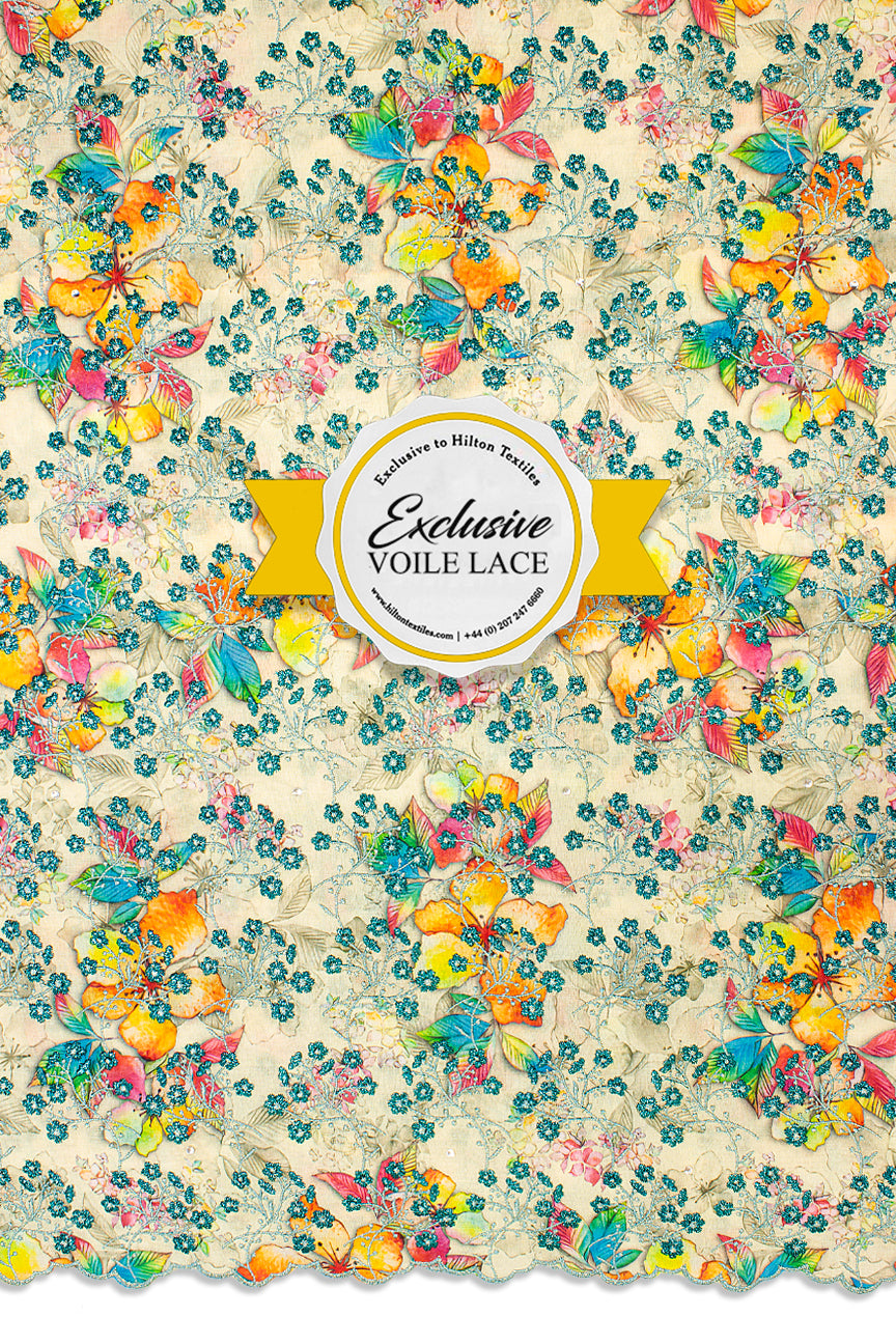 Brand New Voile Lace Exclusive Hilton Textiles London Hilton