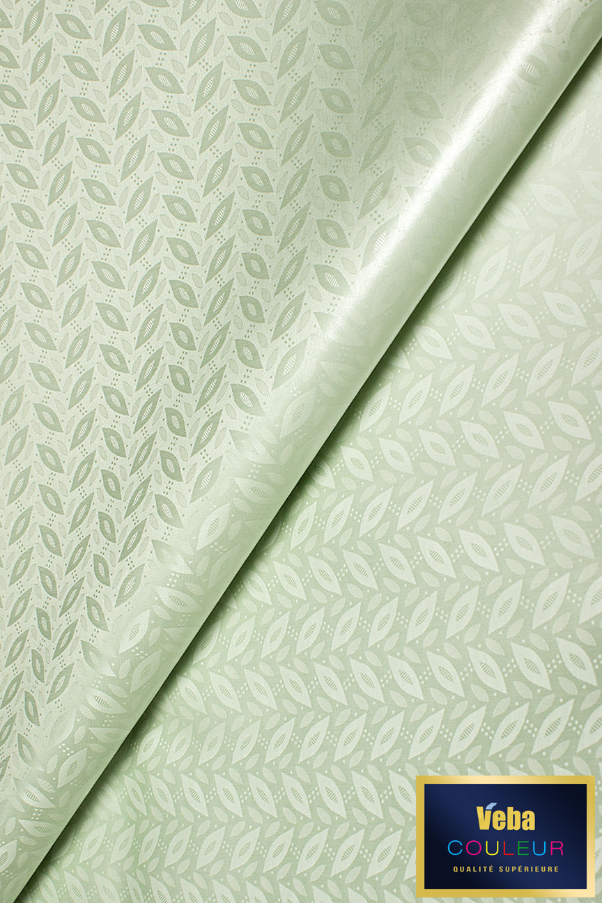 Veba Royal Star Bazin Brocade VBB040 - Pastel Green