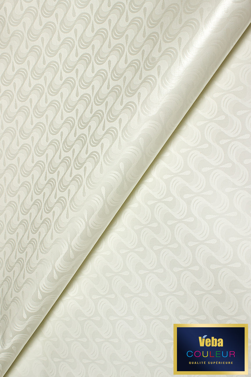 Veba Royal Star Bazin Brocade VBB047 - Ivory