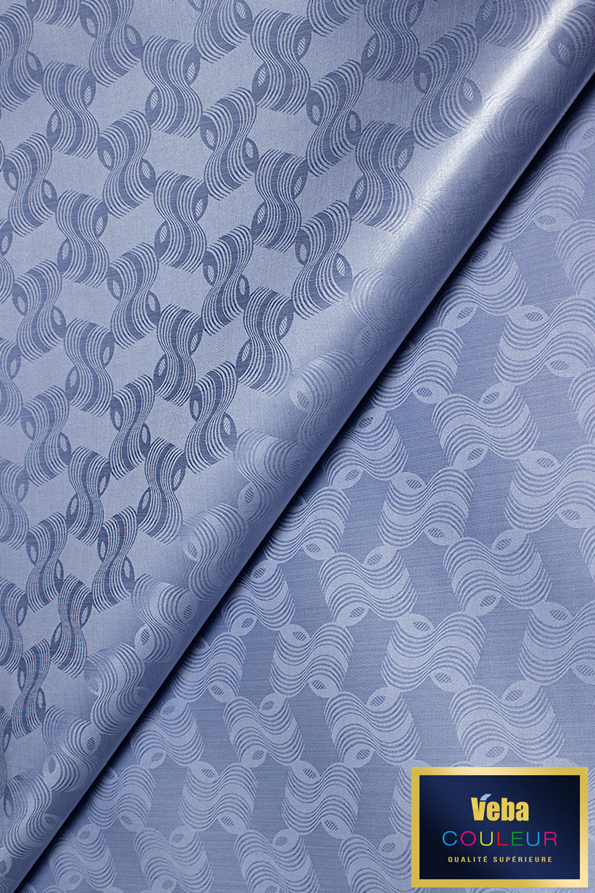 Veba Royal Star Bazin Brocade VBB056 - Stone Blue