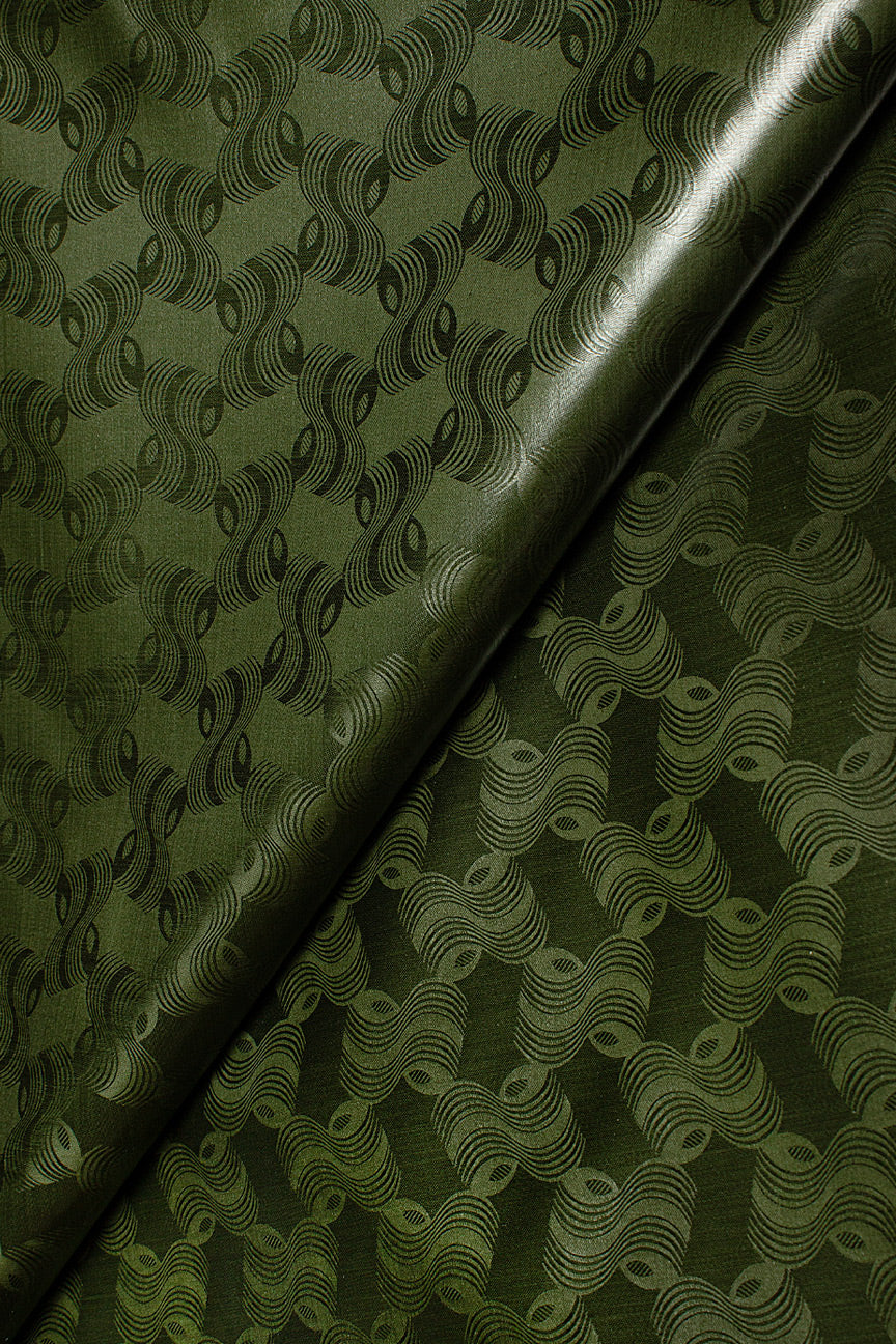 Veba Royal Star Bazin Brocade VBB057 - Emerald Green