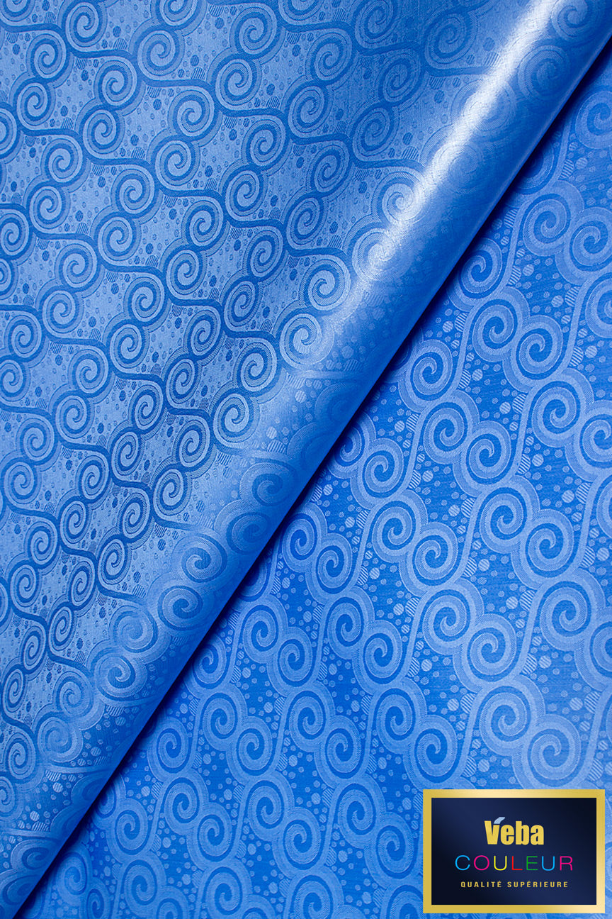 Veba Royal Star Bazin Brocade VBB033 - Admiral Blue