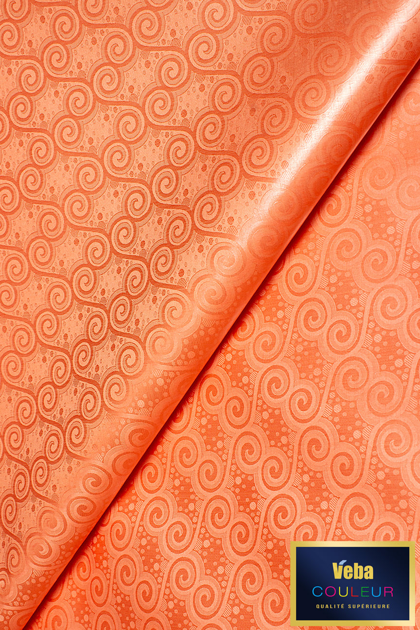 Veba Royal Star Bazin Brocade VBB034 - Peach