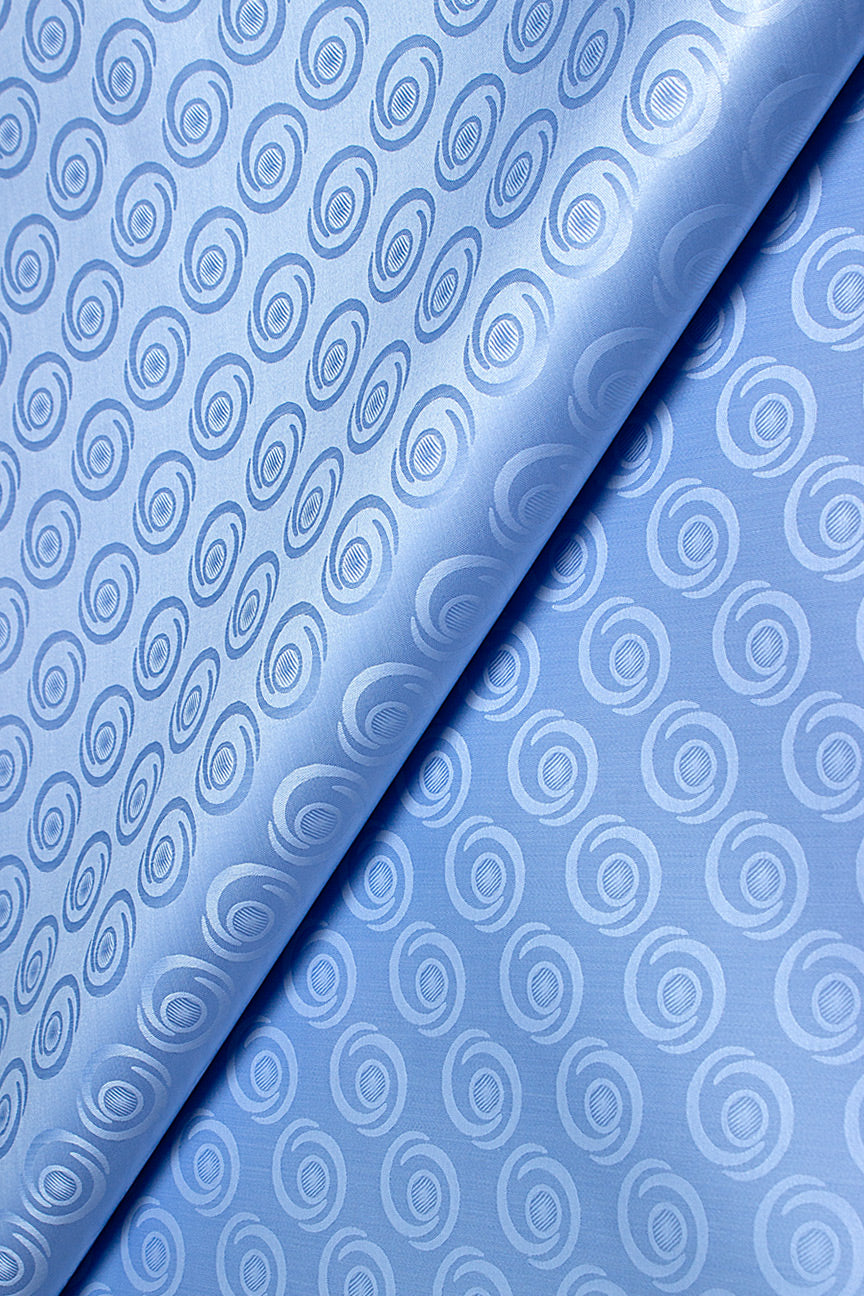 Veba Royal Star Bazin Brocade VBB086 - Baby Blue