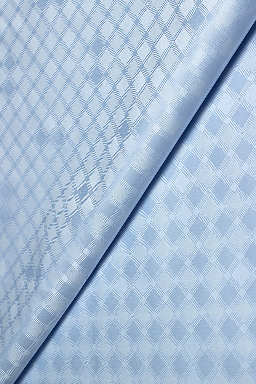 Veba Royal Star Bazin Brocade VBB083 - Sky Blue