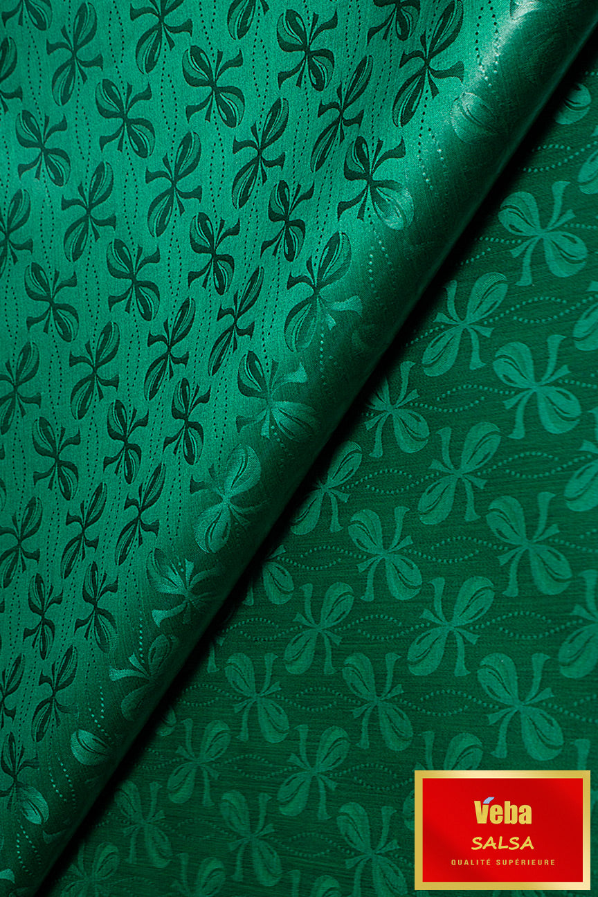 Veba Salsa Bazin Brocade VS0504 - Emerald Green