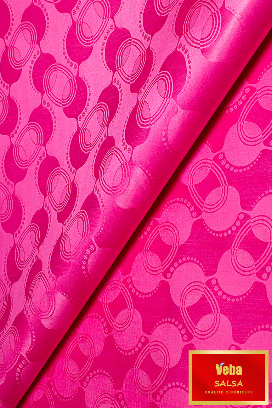 Veba Salsa Bazin Brocade VS0510 - Lipstick Pink