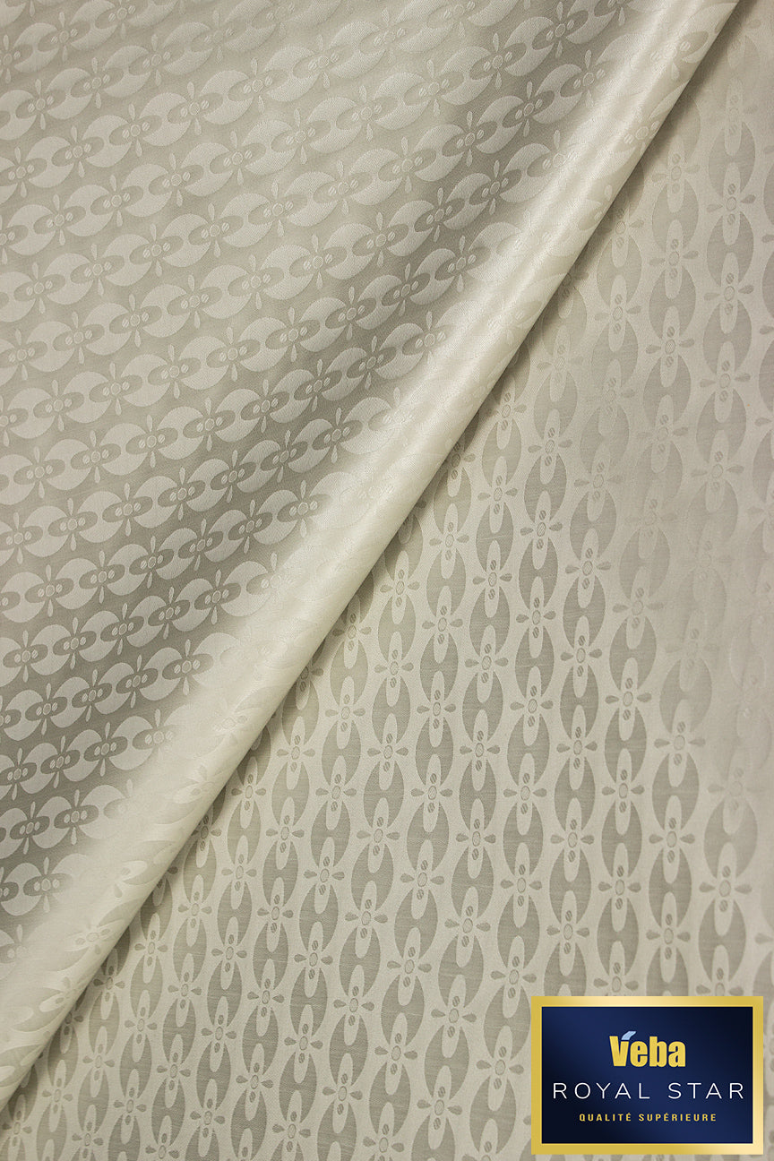 Veba Royal Star Bazin Brocade VBB0100 - Ivory