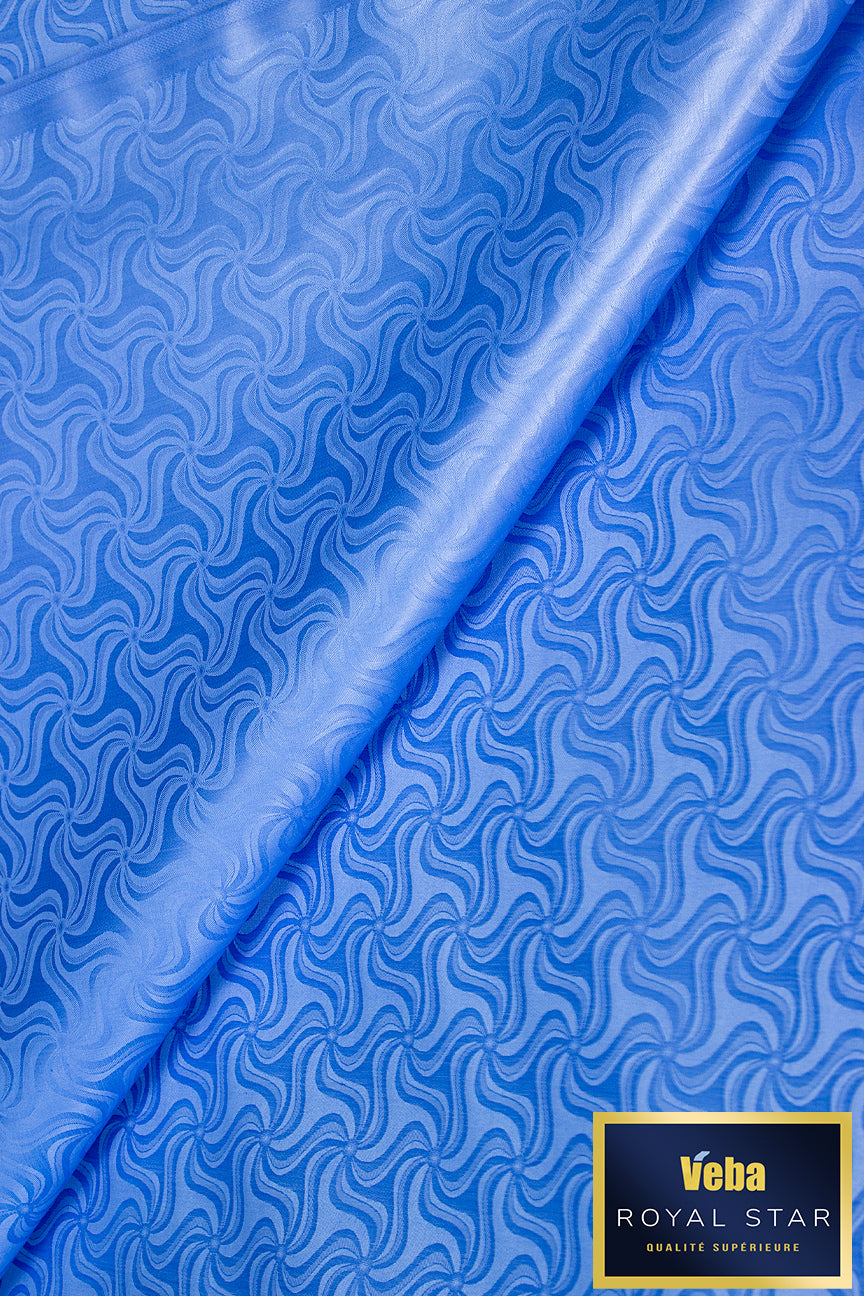 Veba Royal Star Bazin Brocade VBB0101 - Admiral Blue