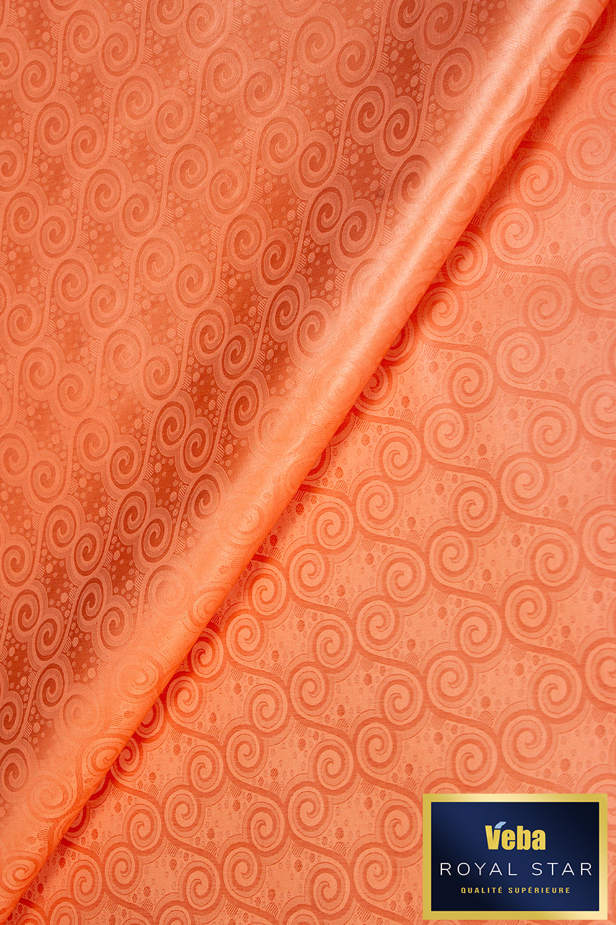 Veba Royal Star Bazin Brocade VBB0108 - Peach