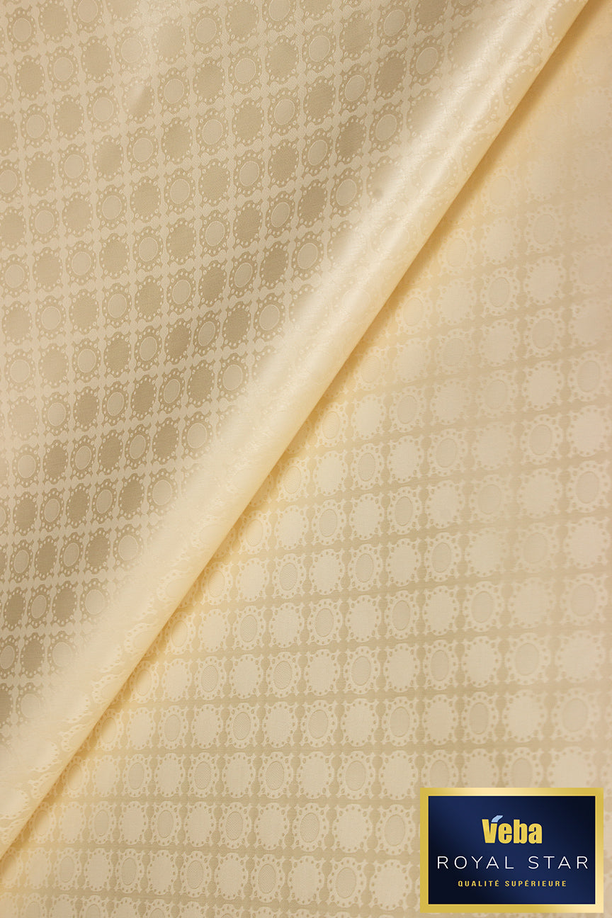 Veba Royal Star Bazin Brocade VBB0109 - Cream