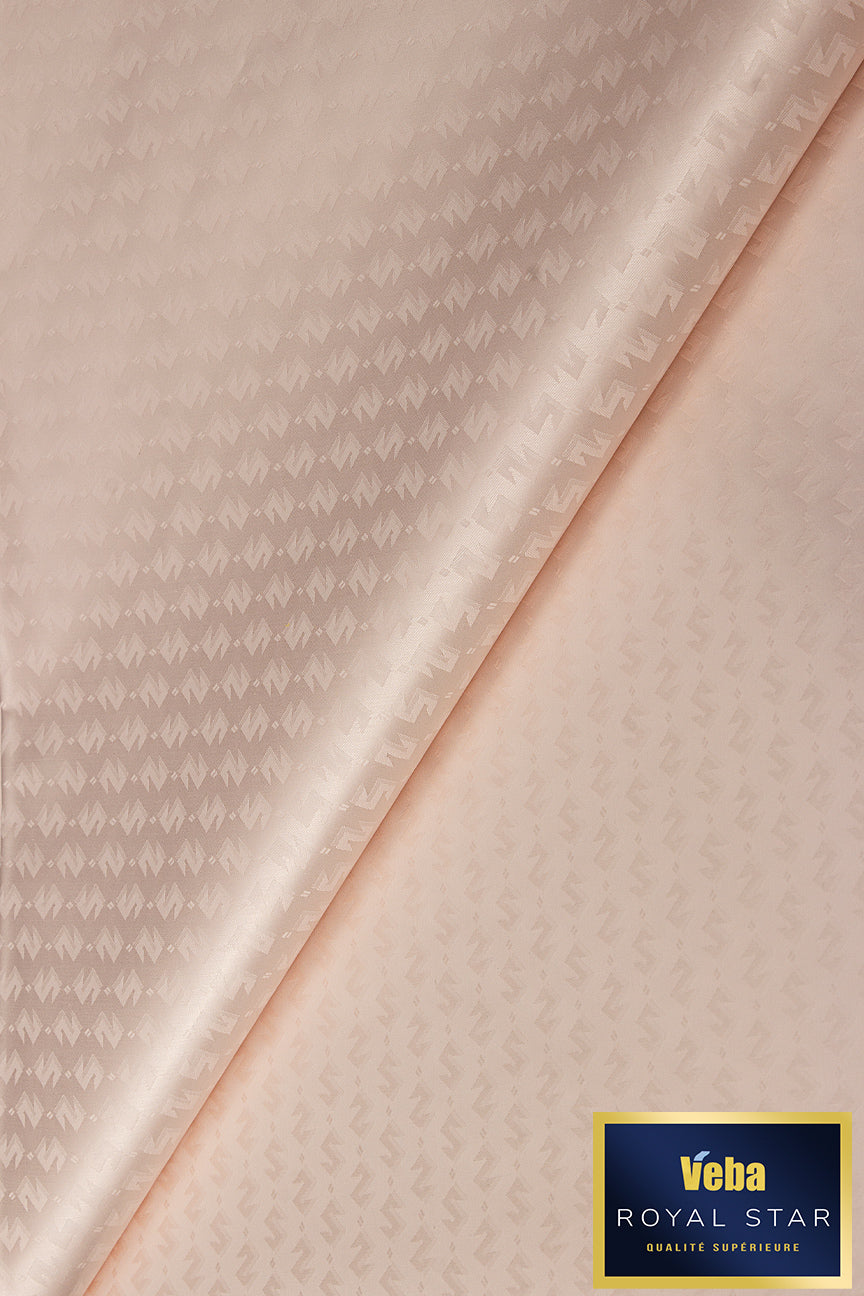 Veba Royal Star Bazin Brocade VBB091 - Baby Pink