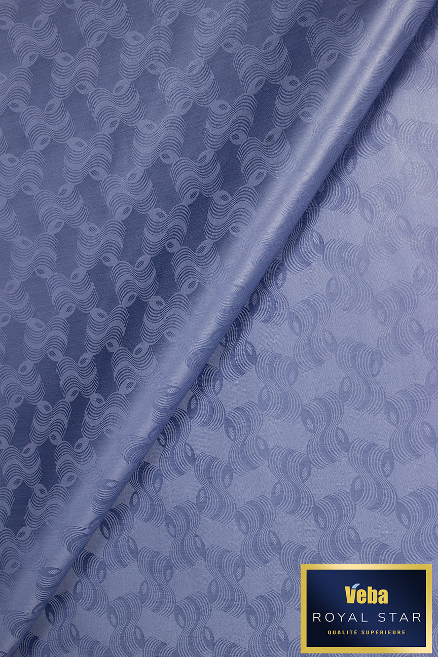 Veba Royal Star Bazin Brocade VBB093 - Sky Blue