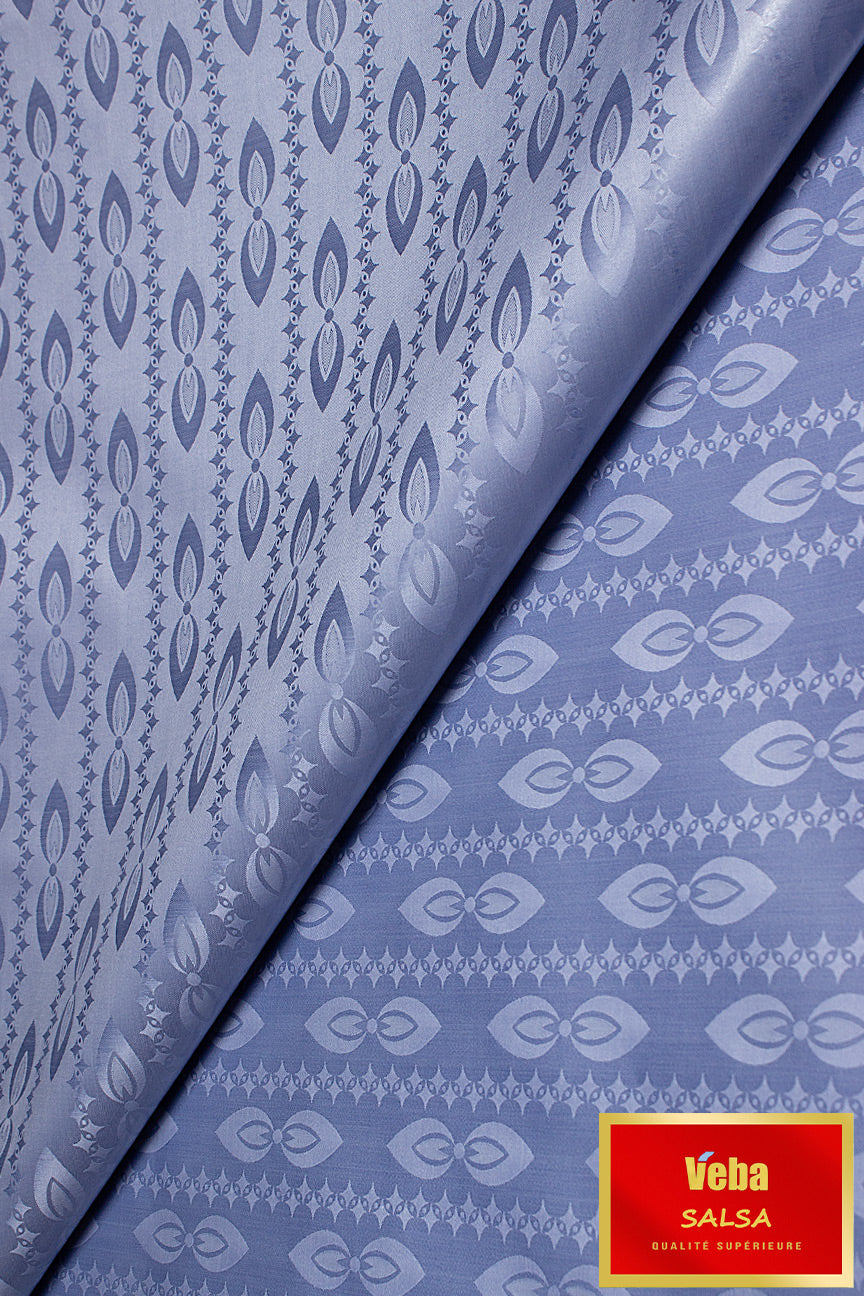 Veba Salsa Bazin Brocade VS0451 - Ash Blue