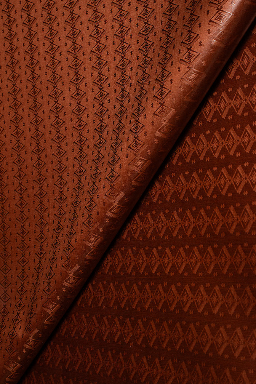 Veba Salsa Bazin Brocade VS0471 - Burgundy Brown