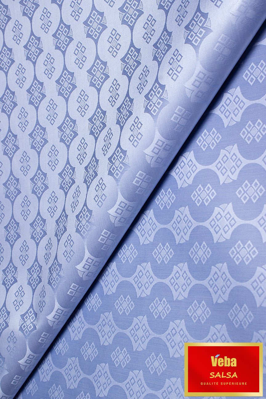 Veba Salsa Bazin Brocade VS0478 - Perano Blue