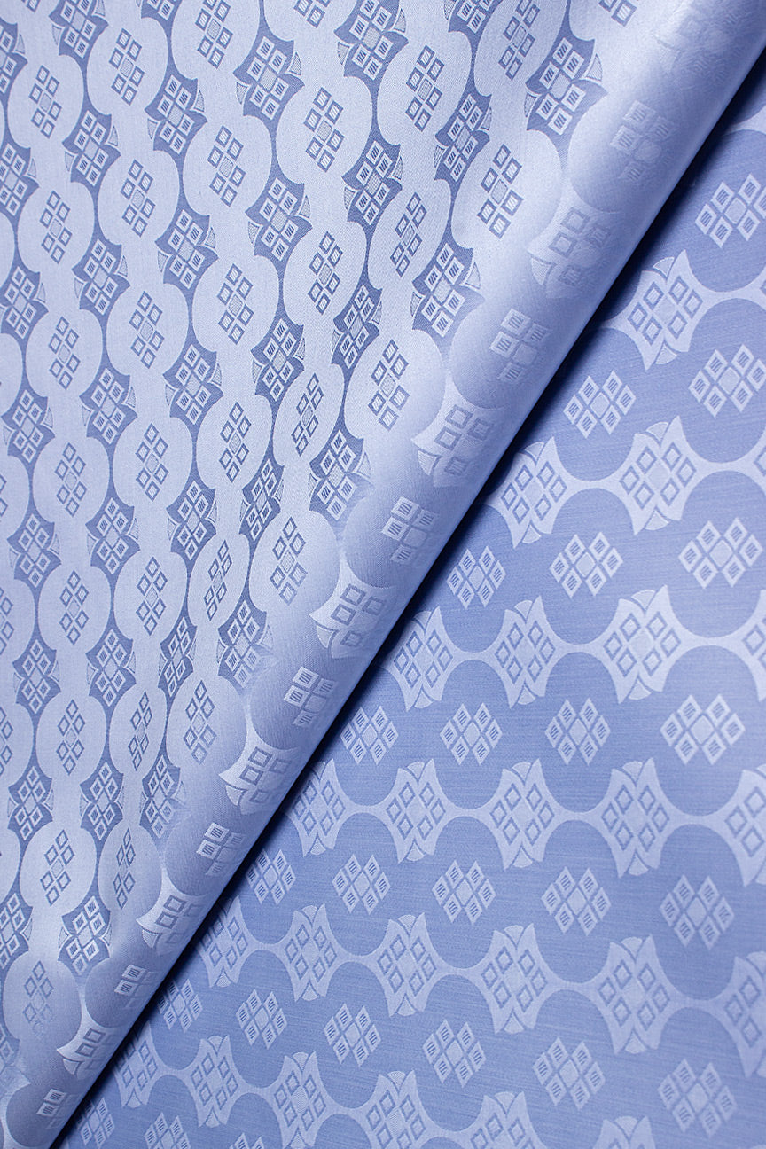 Veba Salsa Bazin Brocade VS0476 - Perano Blue