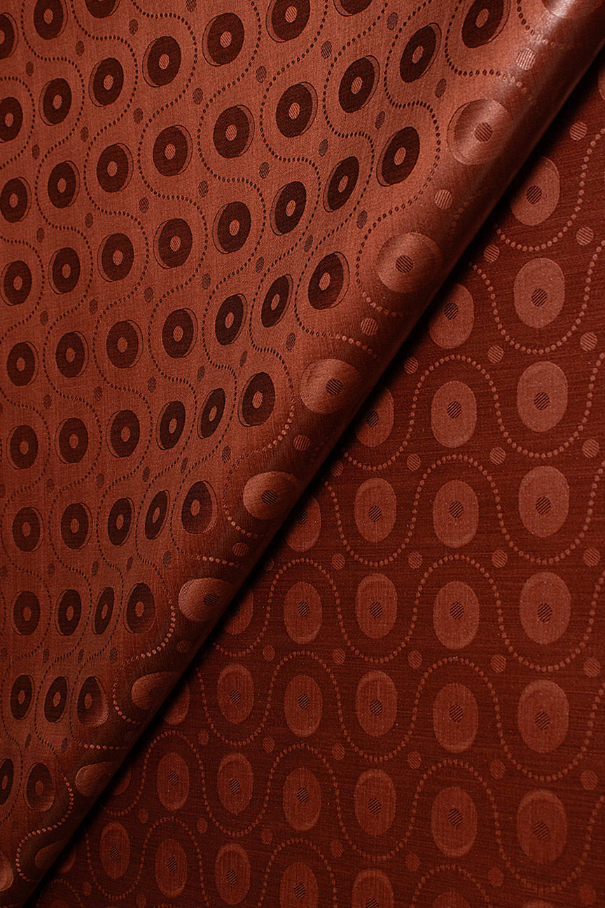 Veba Salsa Bazin Brocade VS0458 - Burgundy Brown