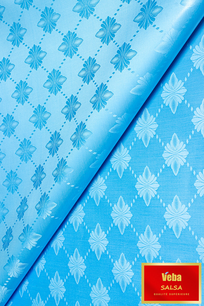 Veba Salsa Bazin Brocade VS0425 - Sky Blue