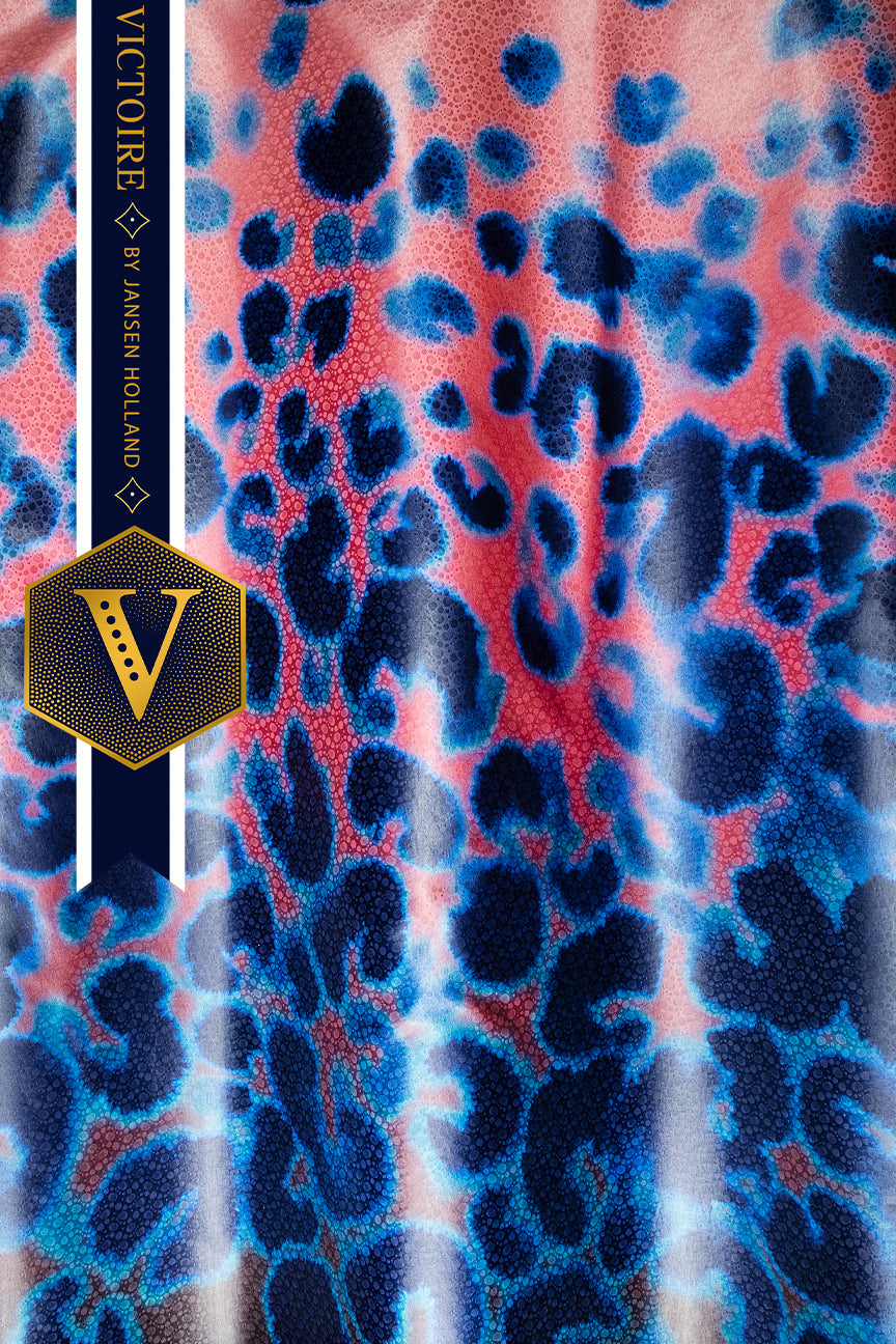 Victoire Lady Brocade in Pink & Blue - VLB10