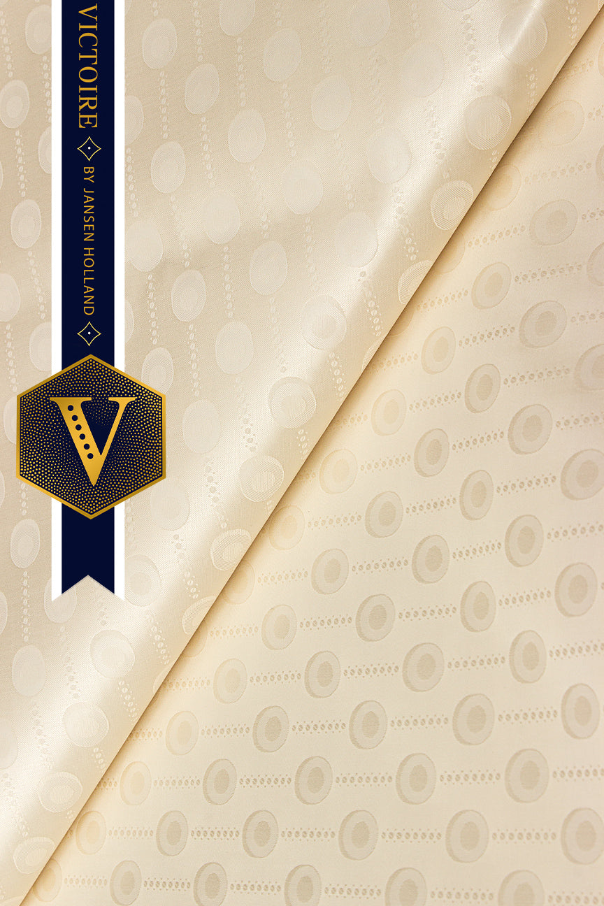 Victoire Mens Brocade in Cream 10 Yards - VMB2020