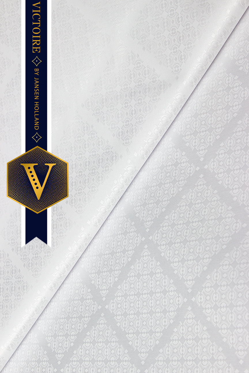 Victoire Mens Brocade in White 10 Yards - VMB2022