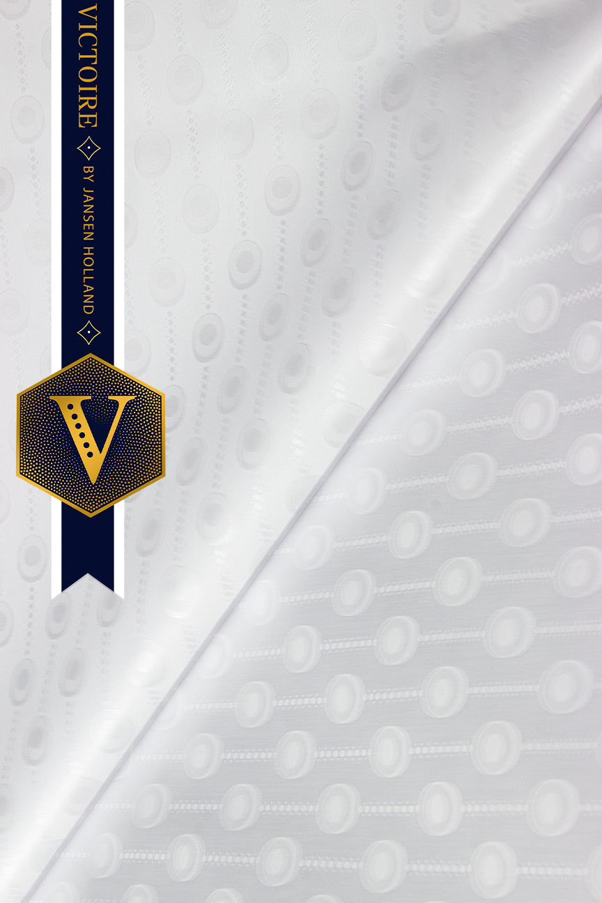 Victoire Mens Brocade in White 10 Yards - VMB2024